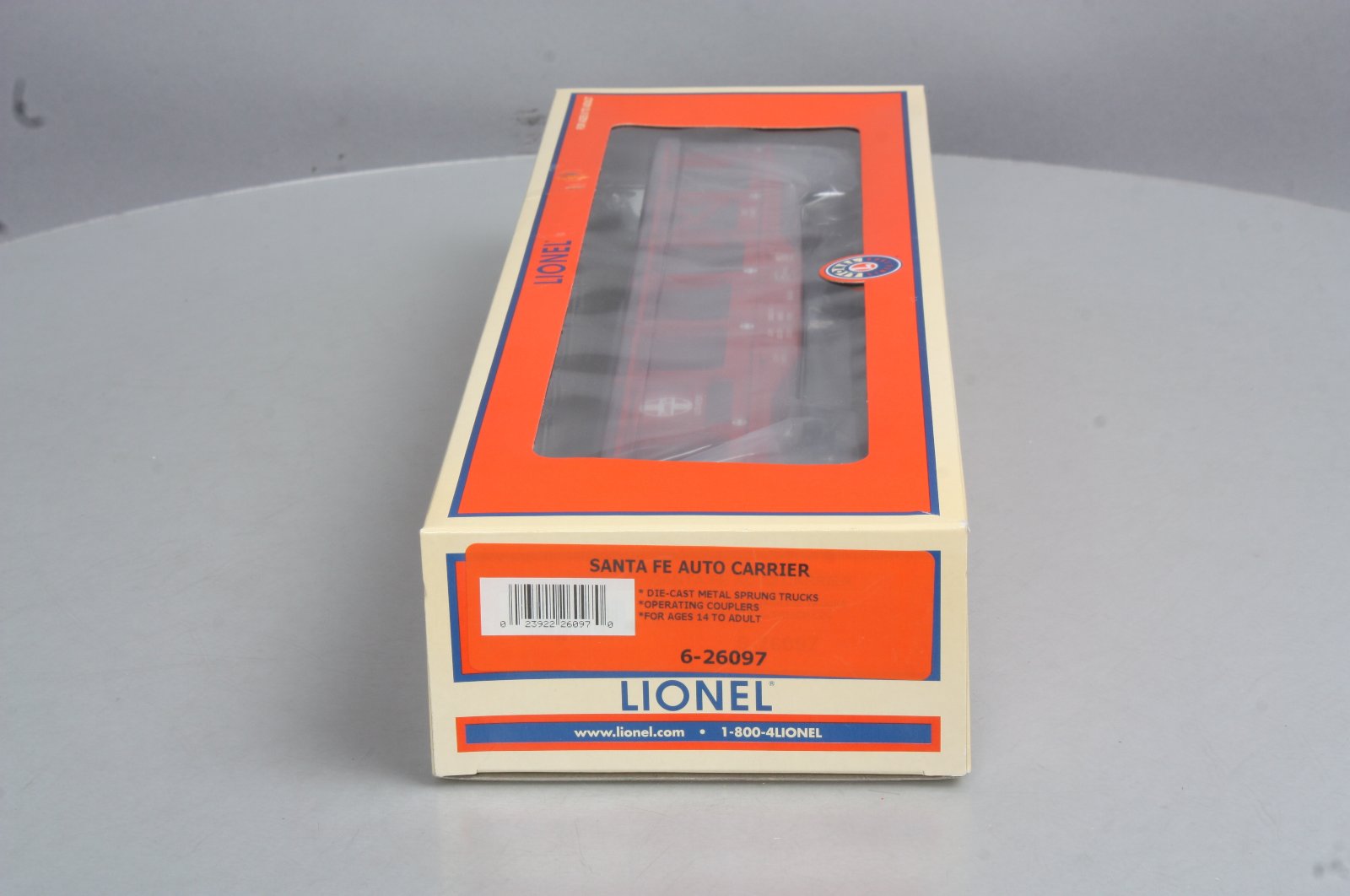 Lionel 6-26097 Red Santa Fe Auto Carrier #89474