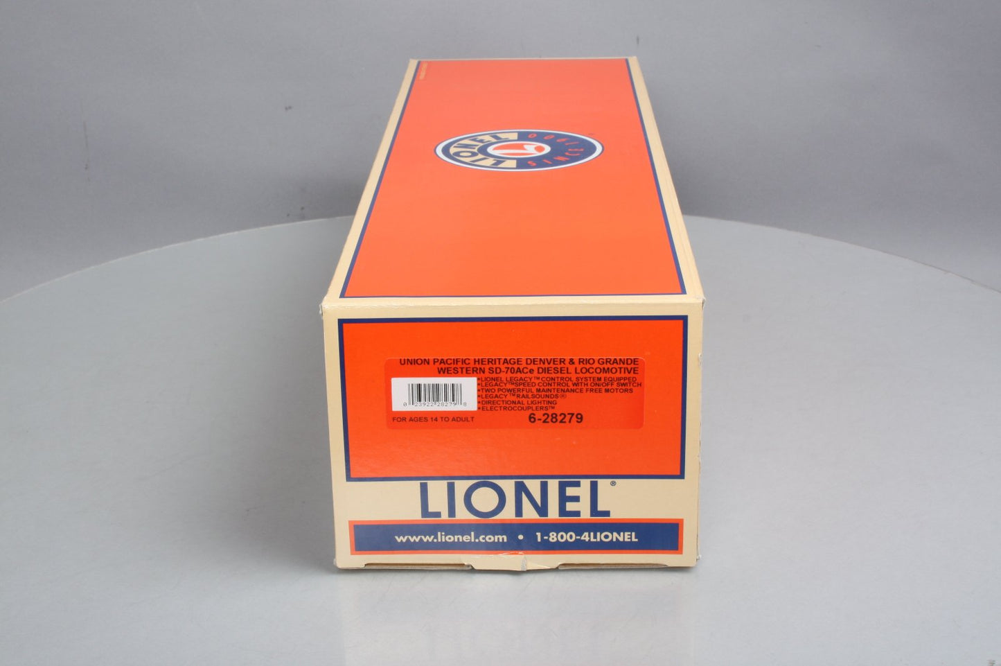 Lionel 6-28279 O Union Pacific Heritage D&RGW SD-70ACe Diesel Locomotive #1989