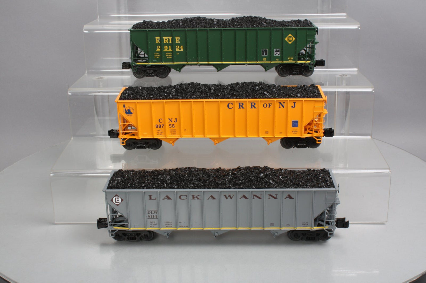 Lionel 6-17779 O NS Heritage (DL&W, CNJ, & Erie) 3-Bay Hoppers 3-Pack