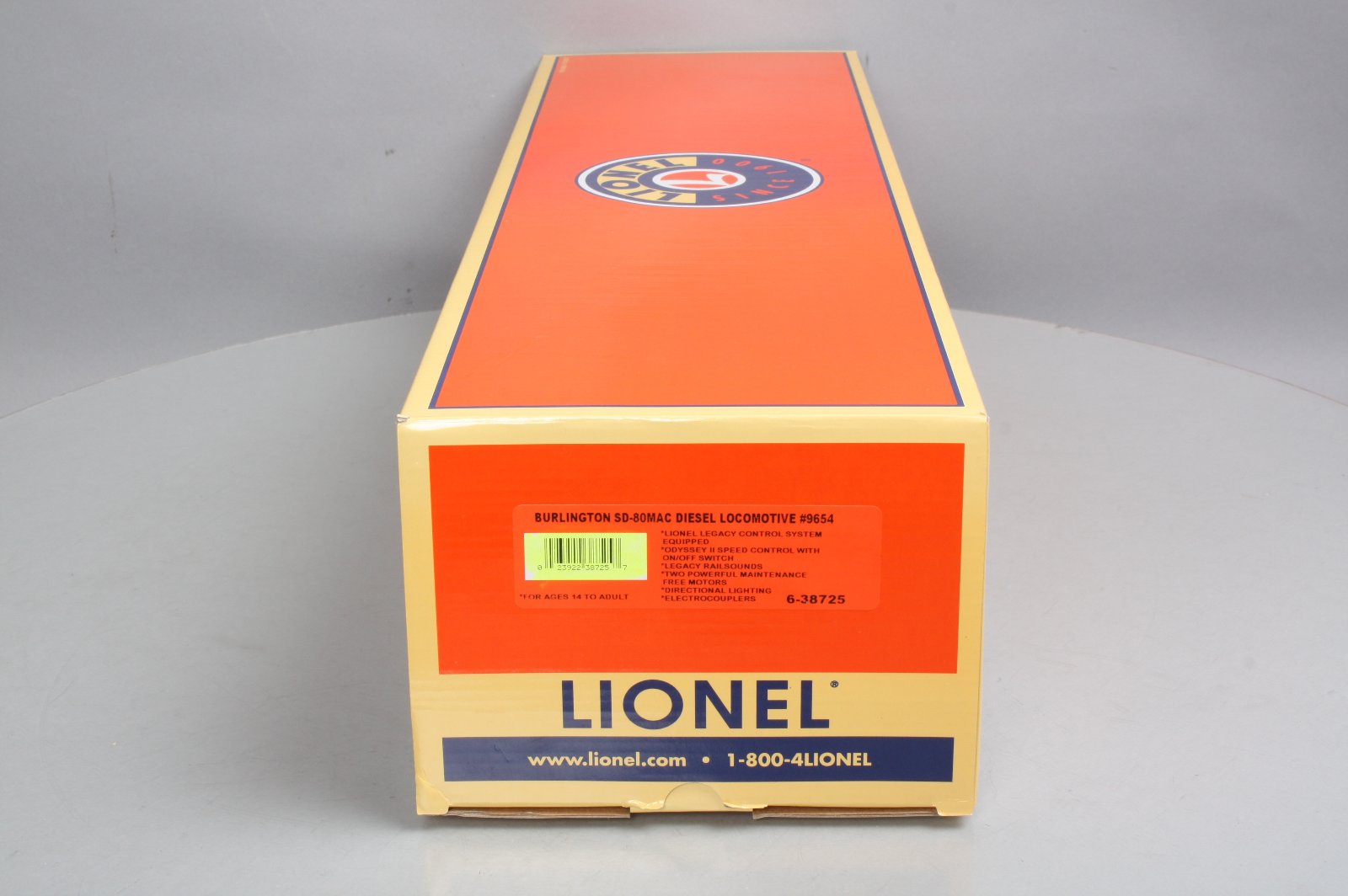 Lionel 6-38725 Burlington Legacy SD80MAC Diesel Locomotive #9654