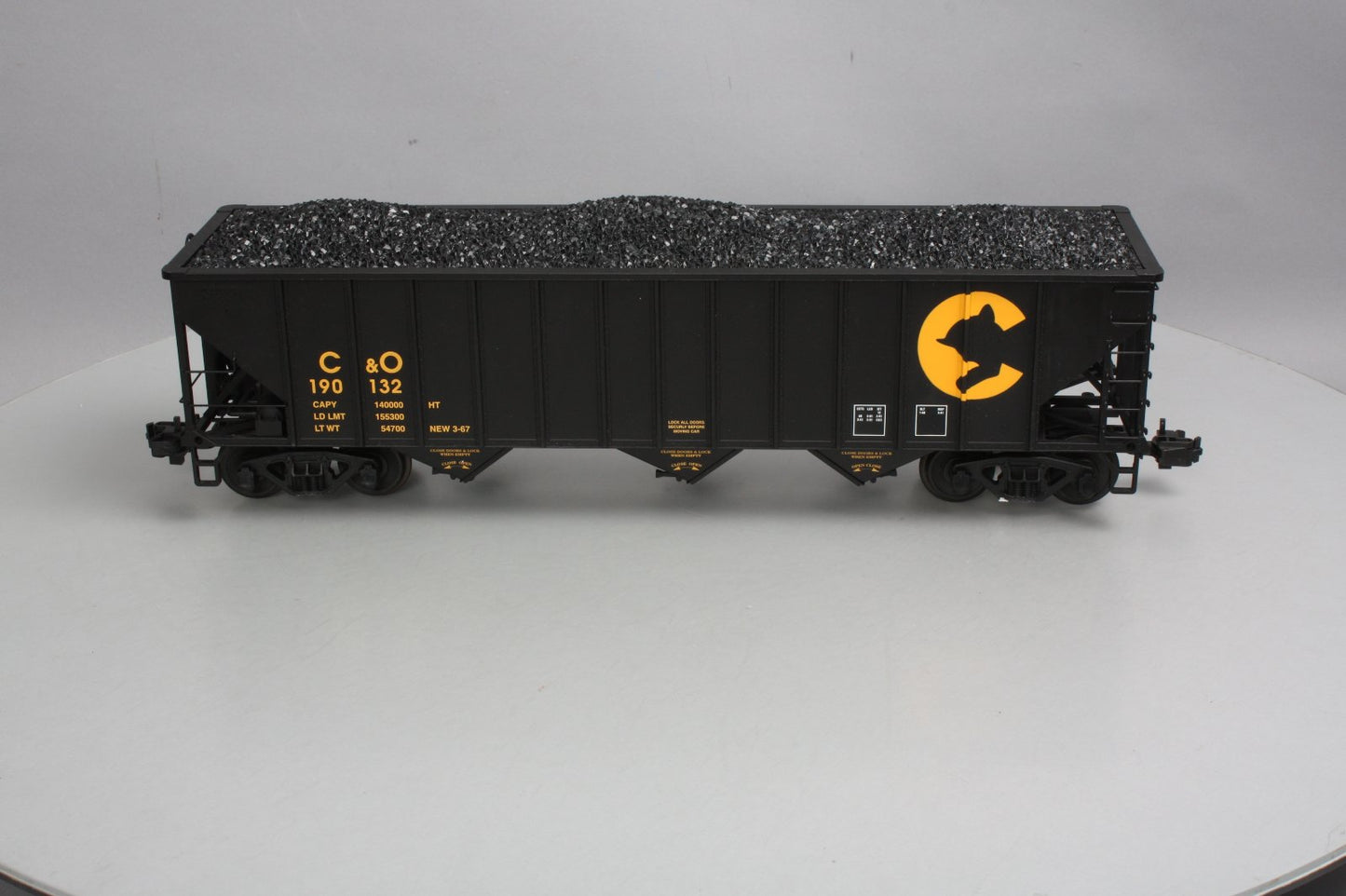 USA Trains 14013 G Chessie 70-Ton 3-Bay Coal Hopper - Metal Wheels