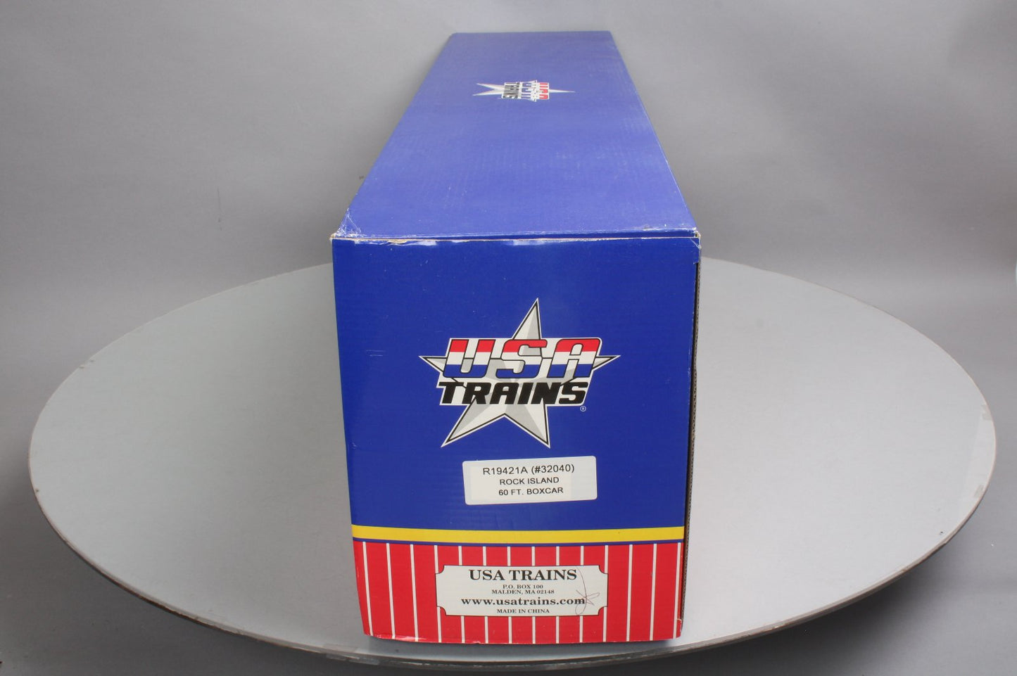 USA Trains R19421A Rock Island 60Ft Boxcar - Metal Wheels