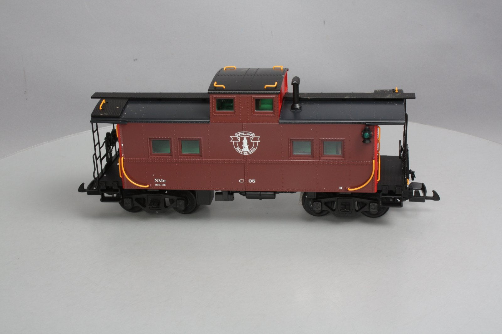USA Trains 12154 G Scale Boston & Maine Center Cupola Caboose - Metal Wheels