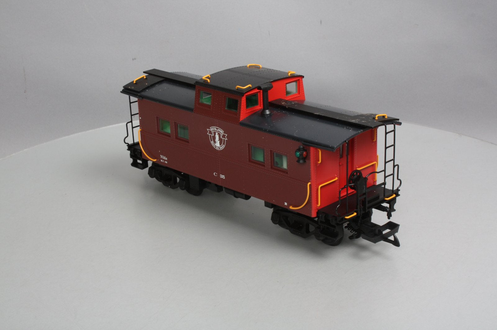 USA Trains 12154 G Scale Boston & Maine Center Cupola Caboose - Metal Wheels