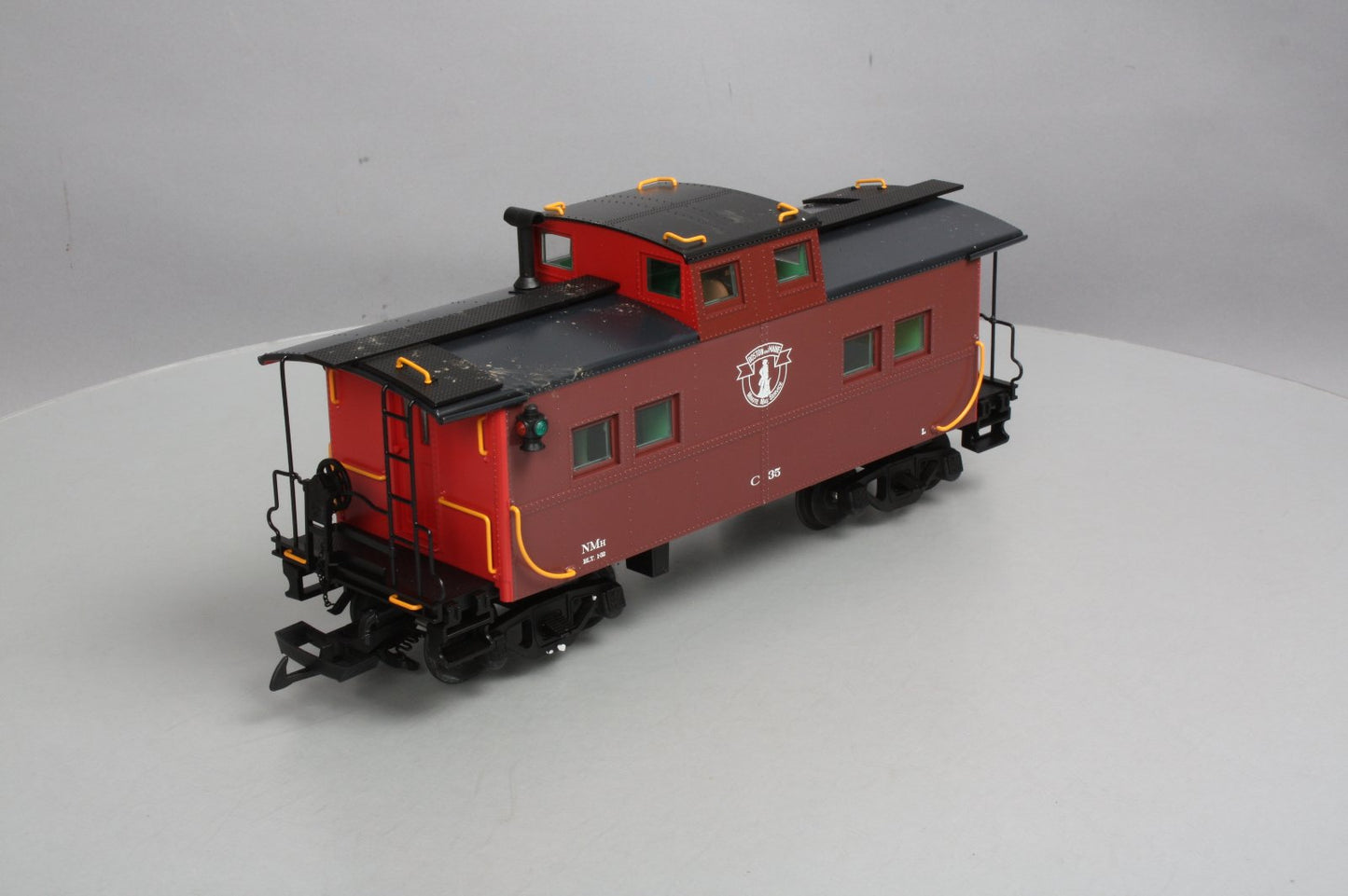 USA Trains 12154 G Scale Boston & Maine Center Cupola Caboose - Metal Wheels