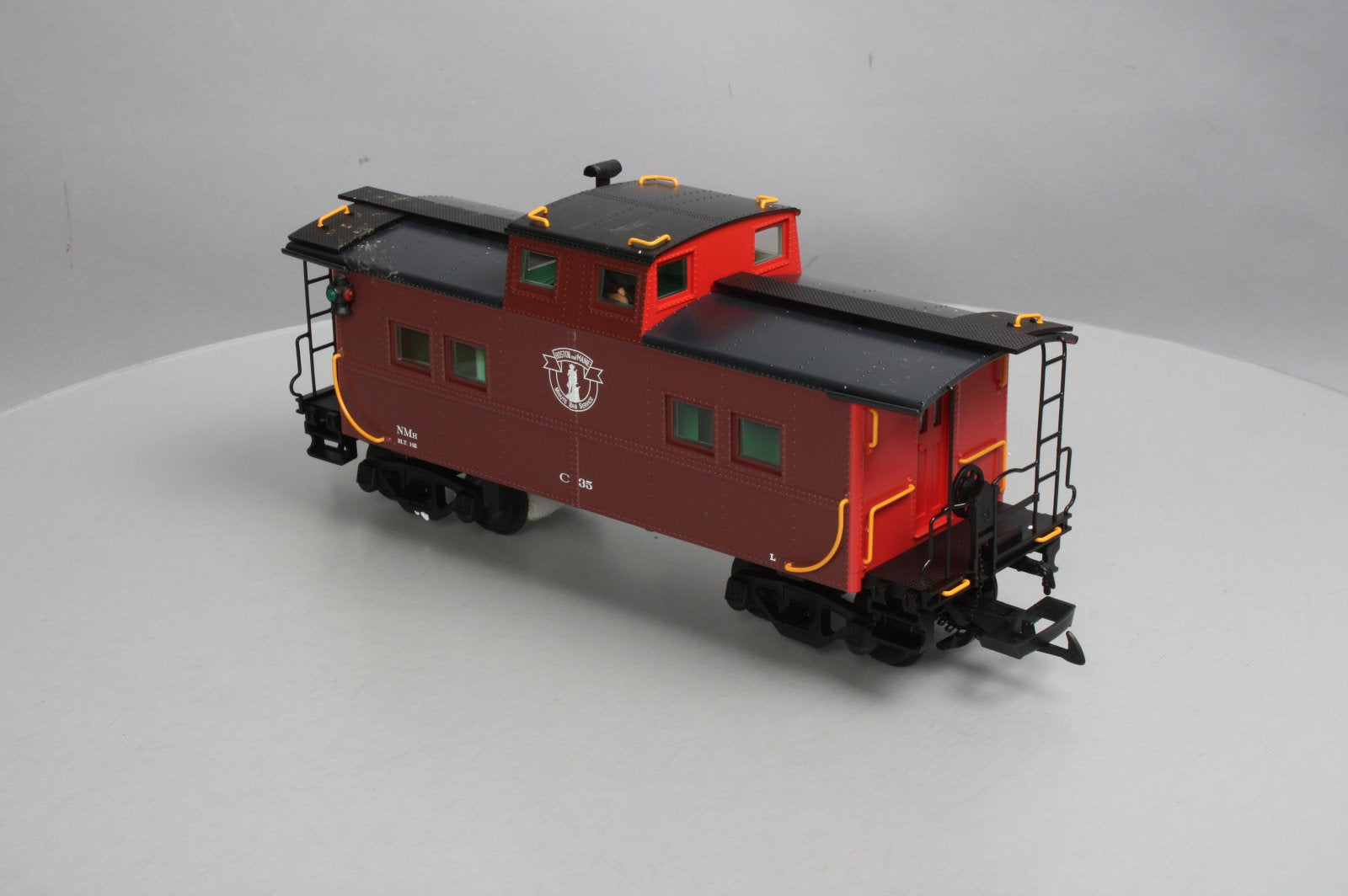 USA Trains 12154 G Scale Boston & Maine Center Cupola Caboose - Metal Wheels