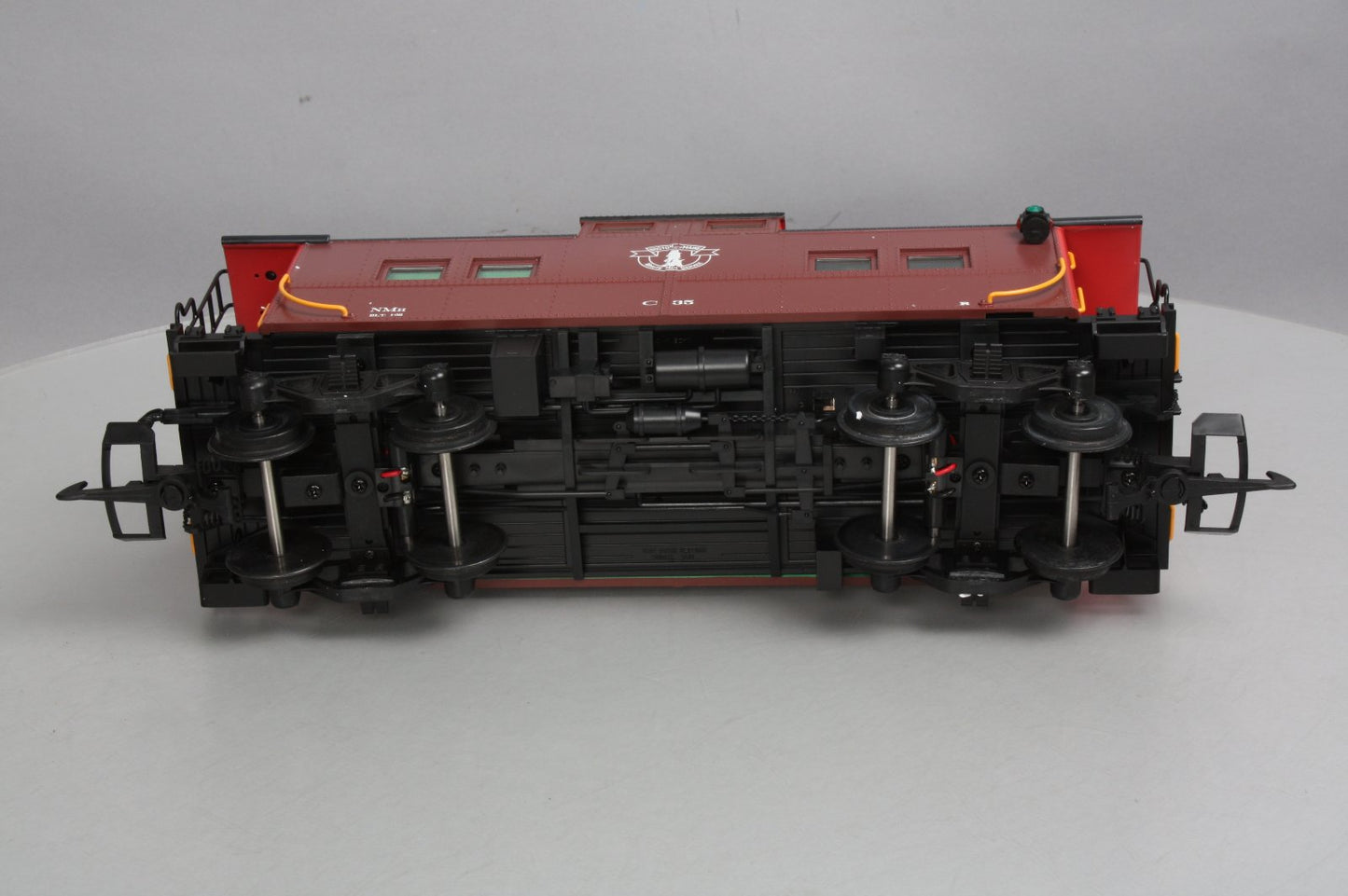 USA Trains 12154 G Scale Boston & Maine Center Cupola Caboose - Metal Wheels