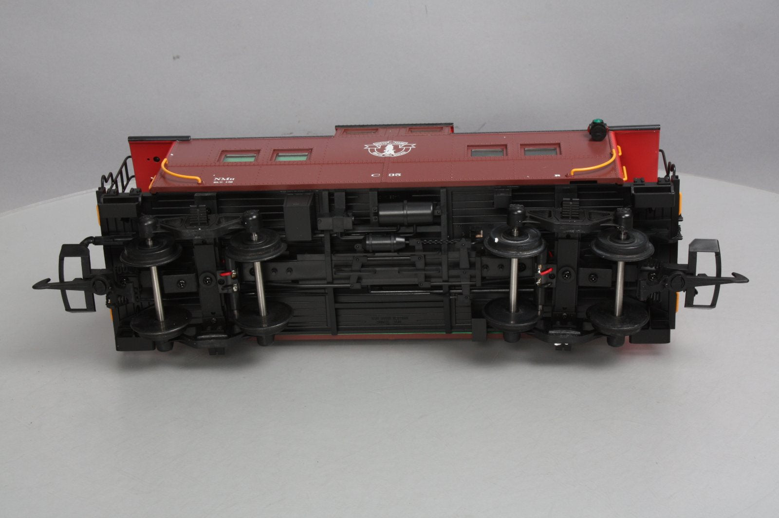 USA Trains 12154 G Scale Boston & Maine Center Cupola Caboose - Metal Wheels
