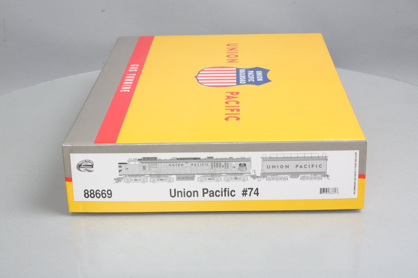 Athearn 88669 HO Union Pacific Veranda Gas Turbine Diesel Loco W/Tender # 74