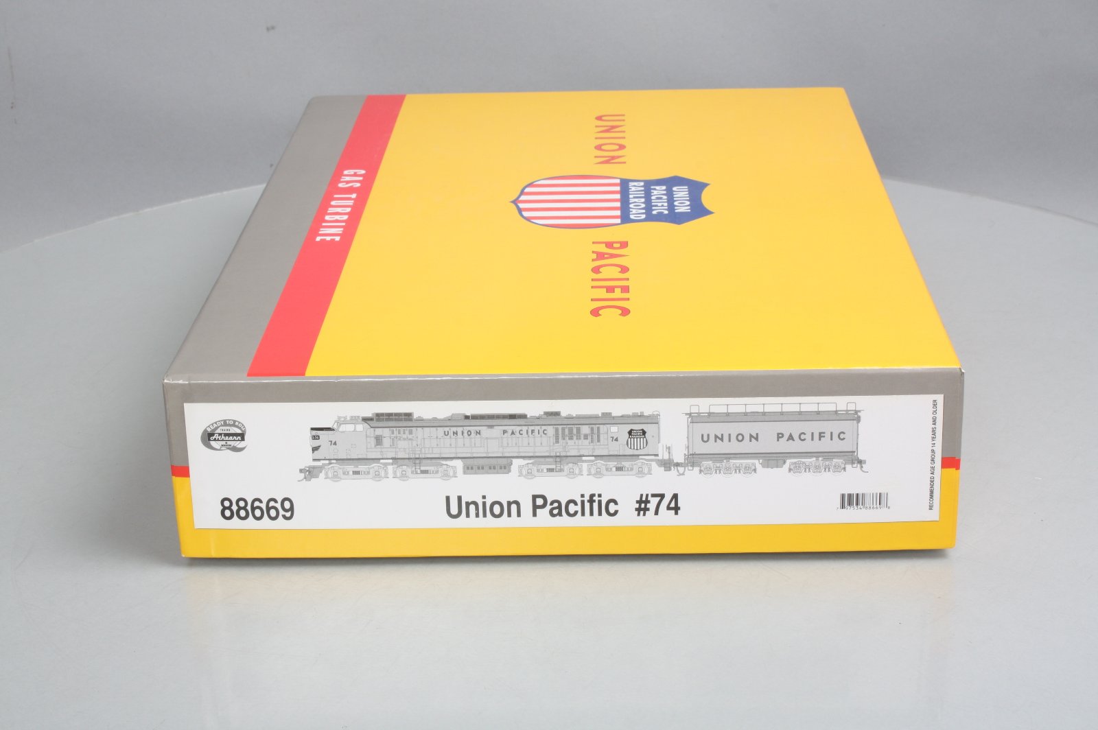 Athearn 88669 HO Union Pacific Veranda Gas Turbine Diesel Loco W/Tender # 74