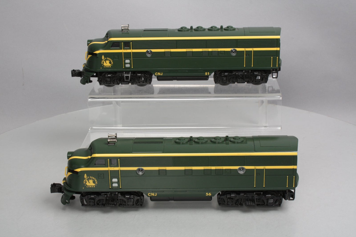 Williams 20106 O Jersey Central F-3 AA Diesel Locomotive Set #56, #51