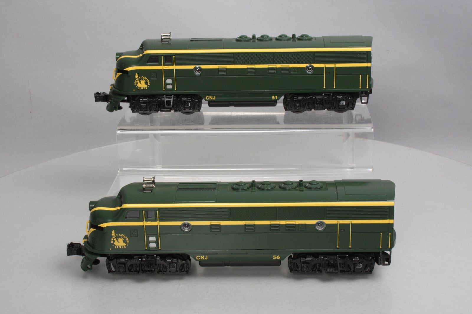 Williams 20106 O Jersey Central F-3 AA Diesel Locomotive Set #56, #51