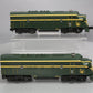 Williams 20106 O Jersey Central F-3 AA Diesel Locomotive Set #56, #51