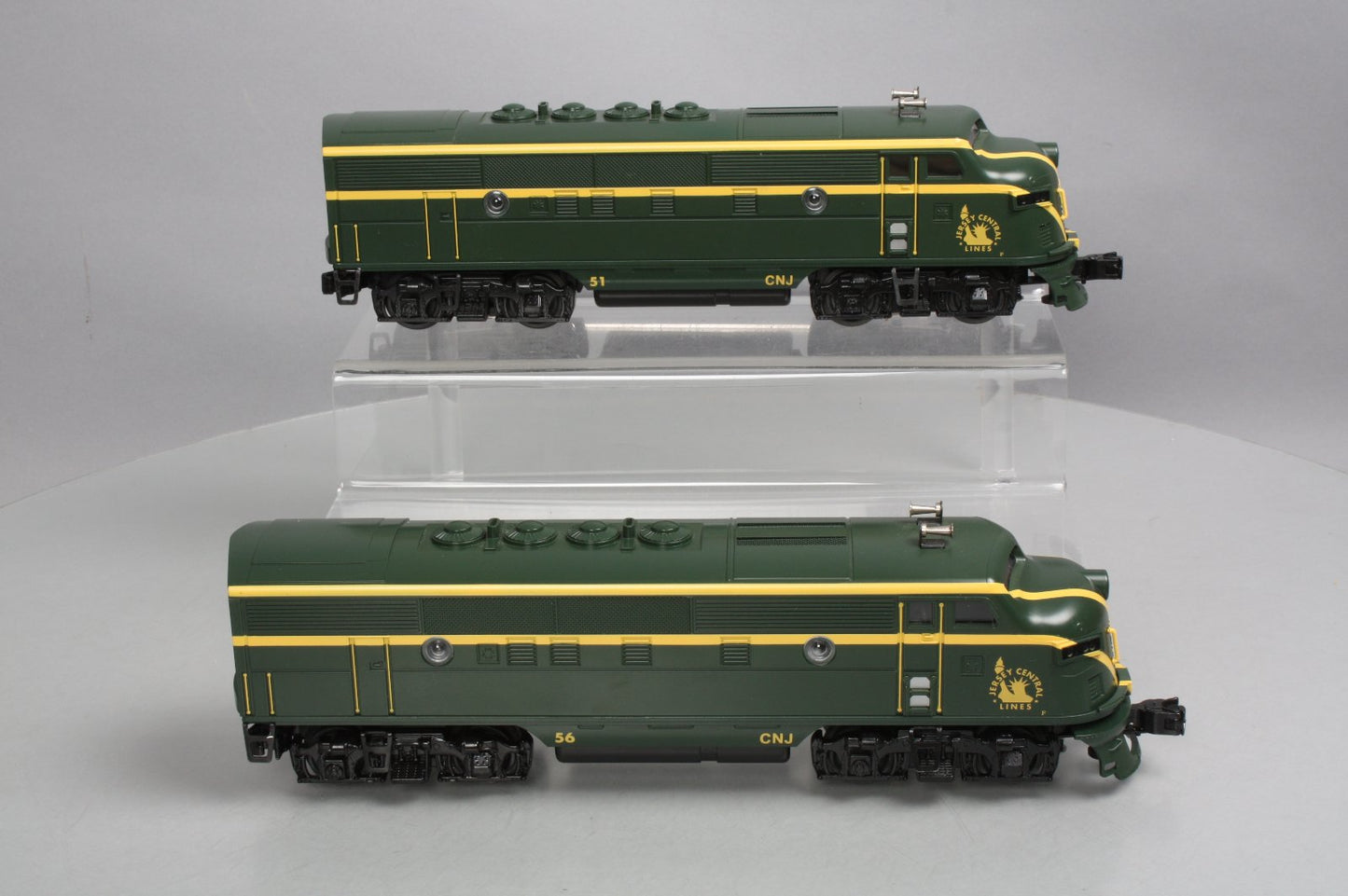 Williams 20106 O Jersey Central F-3 AA Diesel Locomotive Set #56, #51