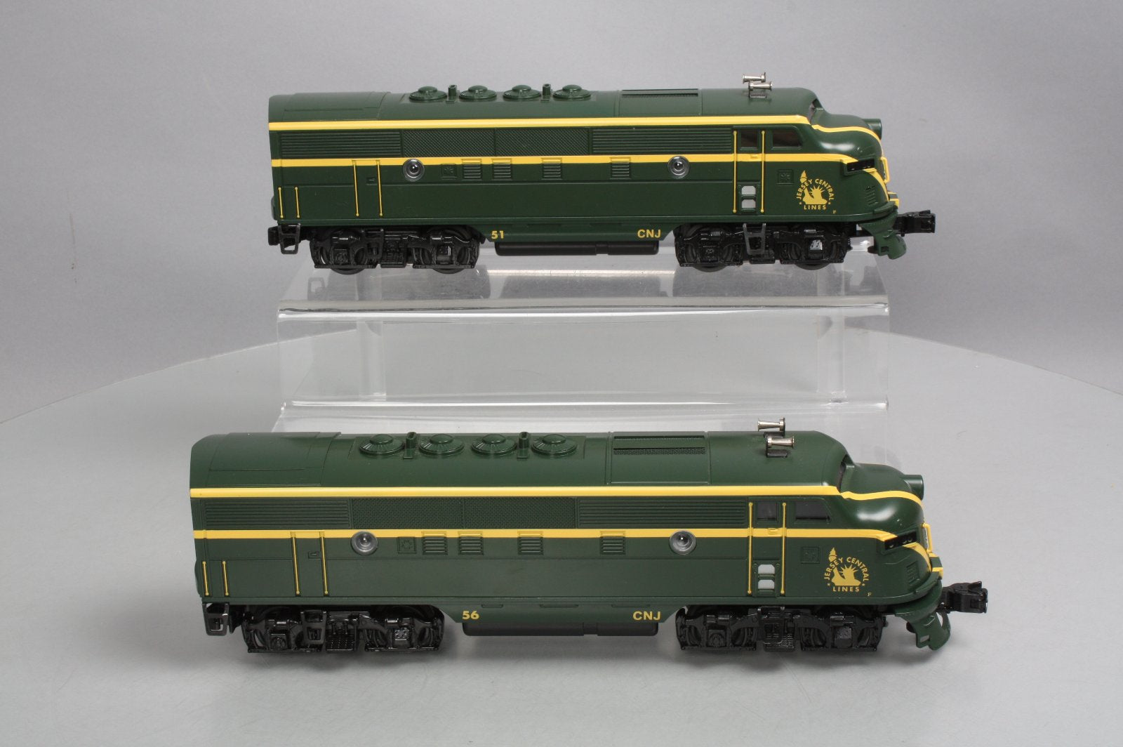 Williams 20106 O Jersey Central F-3 AA Diesel Locomotive Set #56, #51