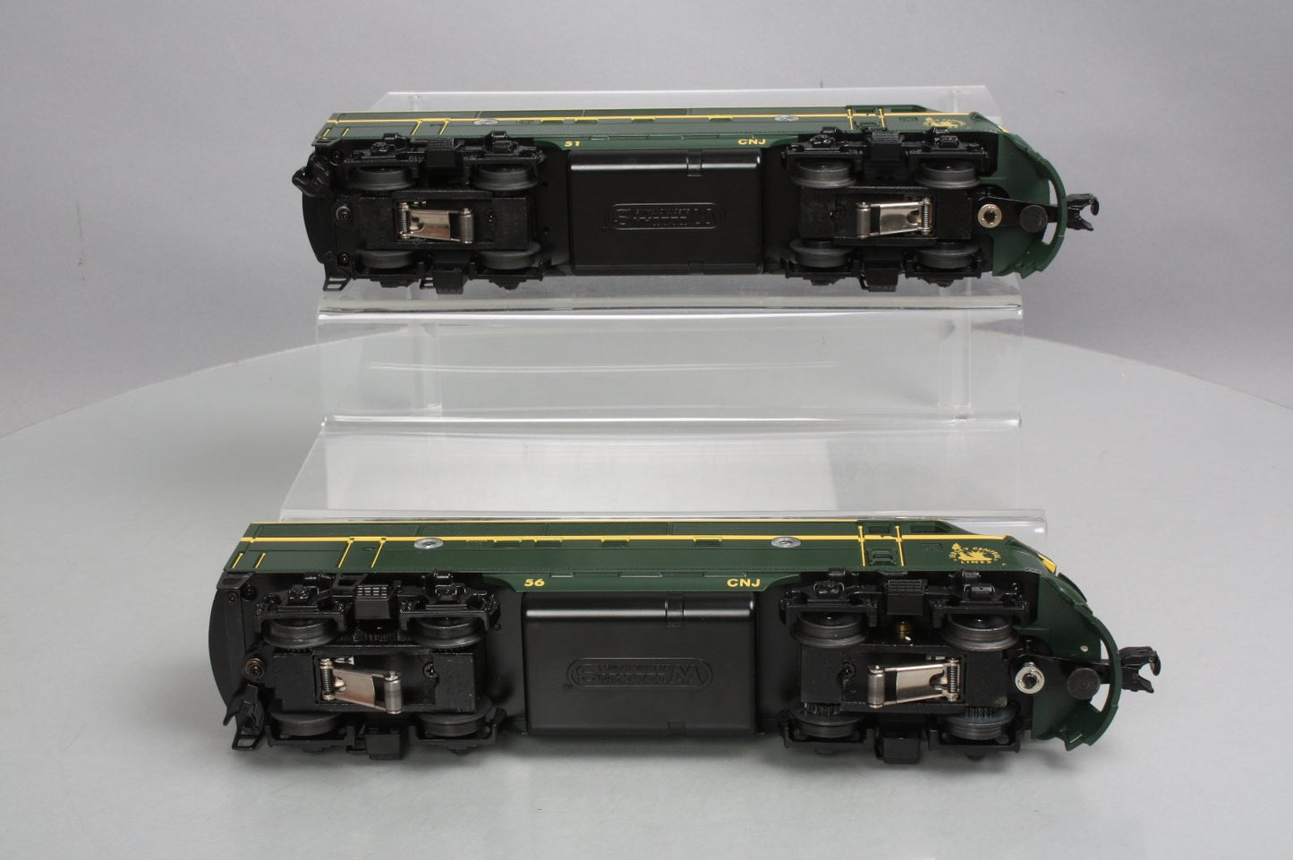 Williams 20106 O Jersey Central F-3 AA Diesel Locomotive Set #56, #51