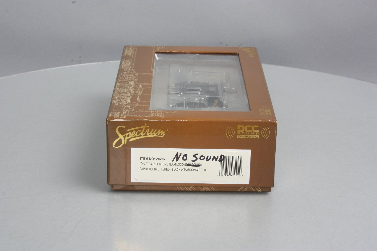 Bachmann 28202 On30 Painted & Unlettered 0-4-2 Porter w/DCC, Sound Steam Loco
