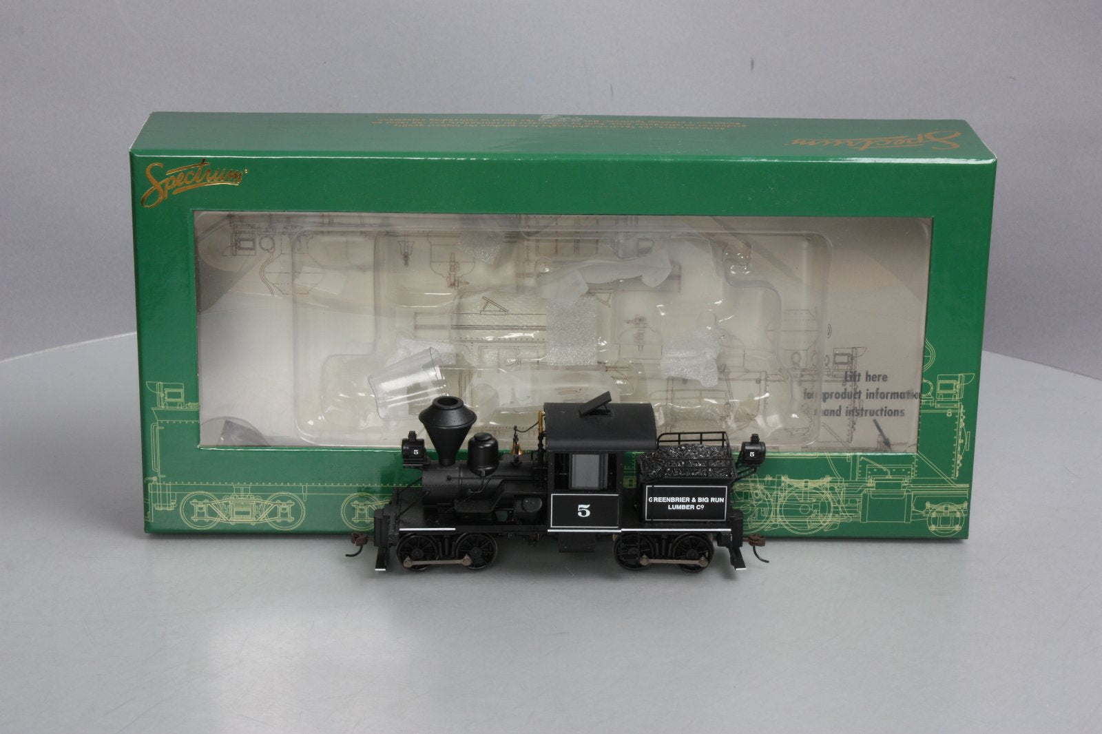 Bachmann 28805 On30 Greenbrier & Big Run 14-Ton 2-Truck Stearns-Heisler #5 w DCC