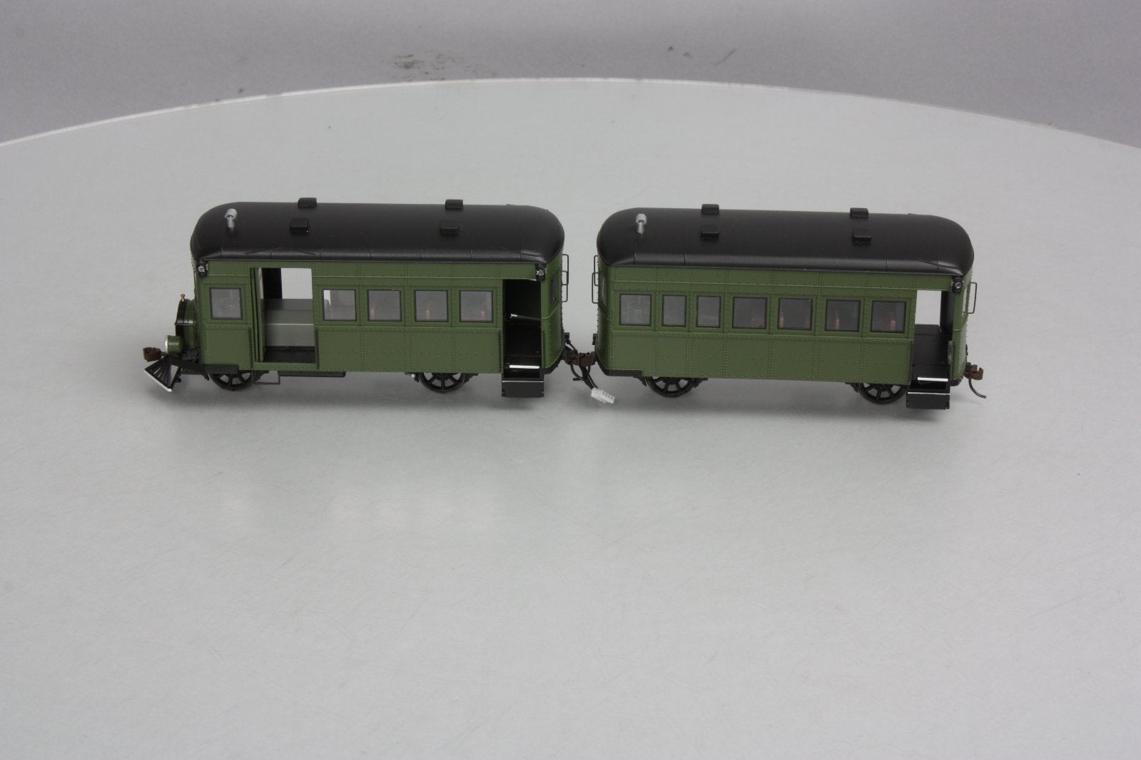 Bachmann 28498 On30 Painted & Unlettered Railbus & Trailer w/DCC