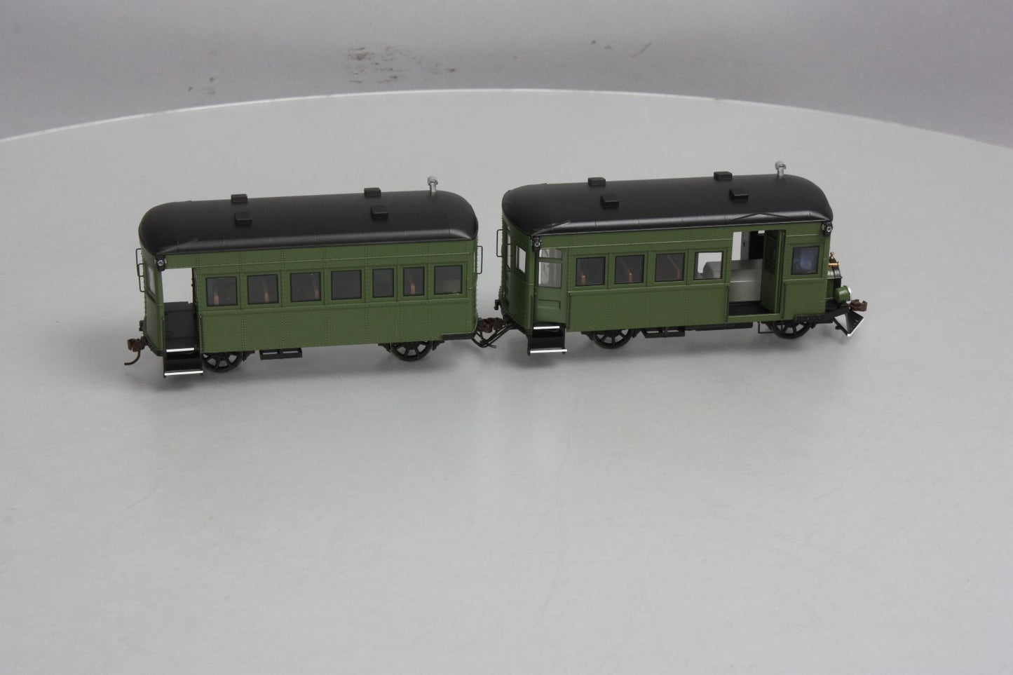 Bachmann 28498 On30 Painted & Unlettered Railbus & Trailer w/DCC