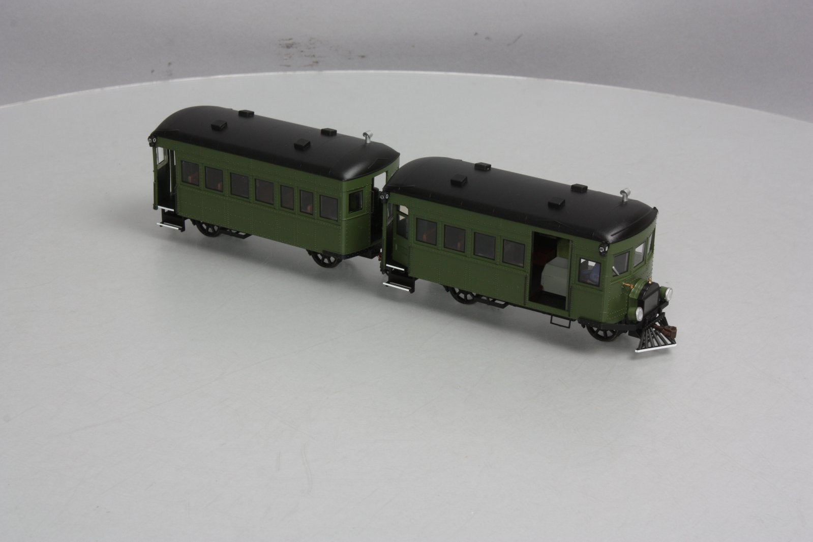 Bachmann 28498 On30 Painted & Unlettered Railbus & Trailer w/DCC