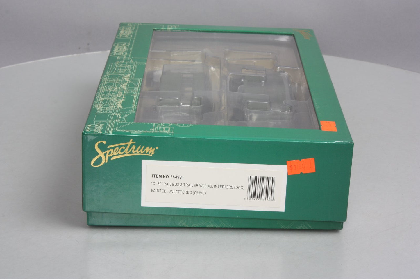 Bachmann 28498 On30 Painted & Unlettered Railbus & Trailer w/DCC