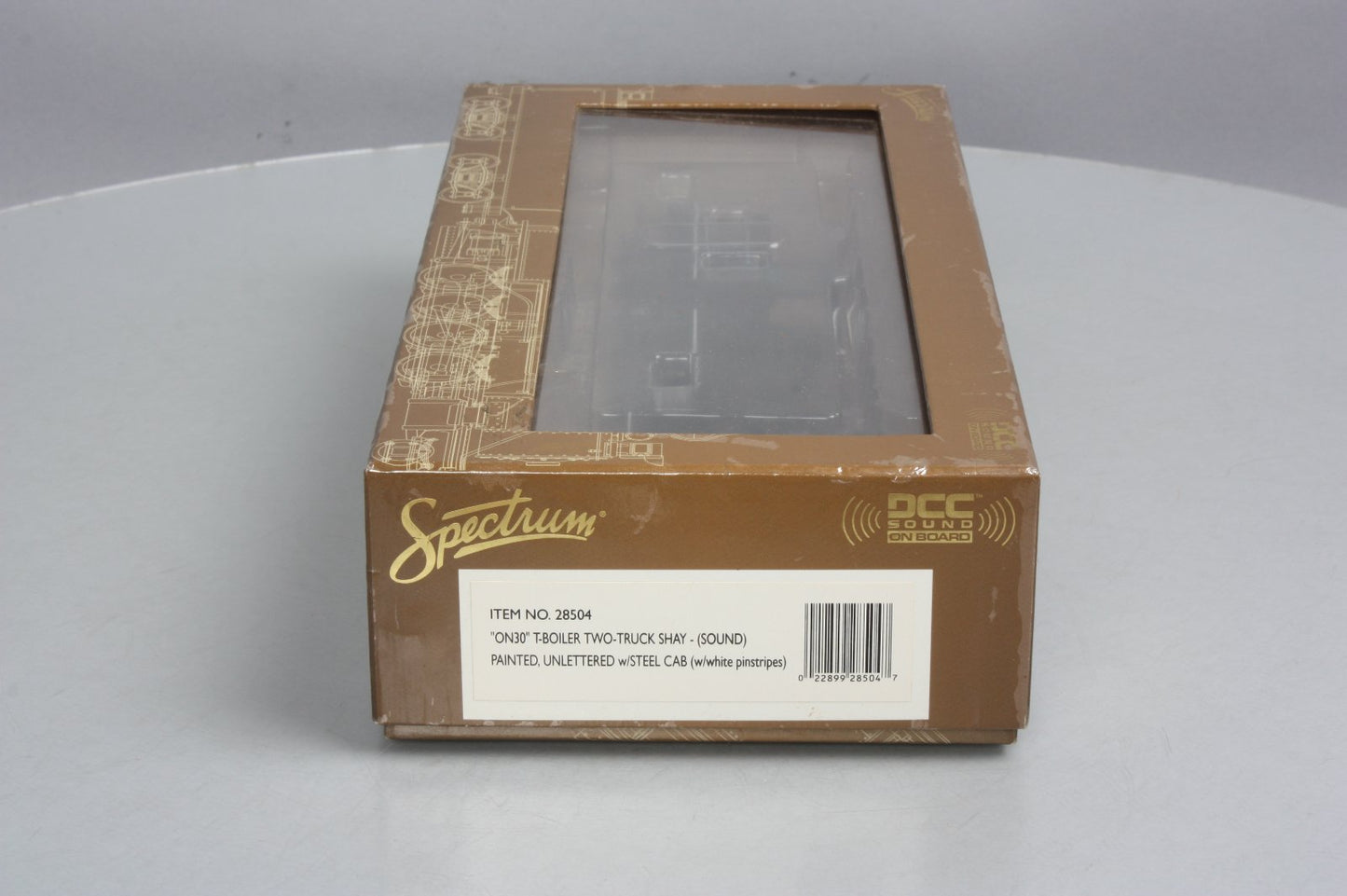 Bachmann 28504 On30 Painted & Unlettered T-Boiler Two-Truck Shay w/Sound & DCC