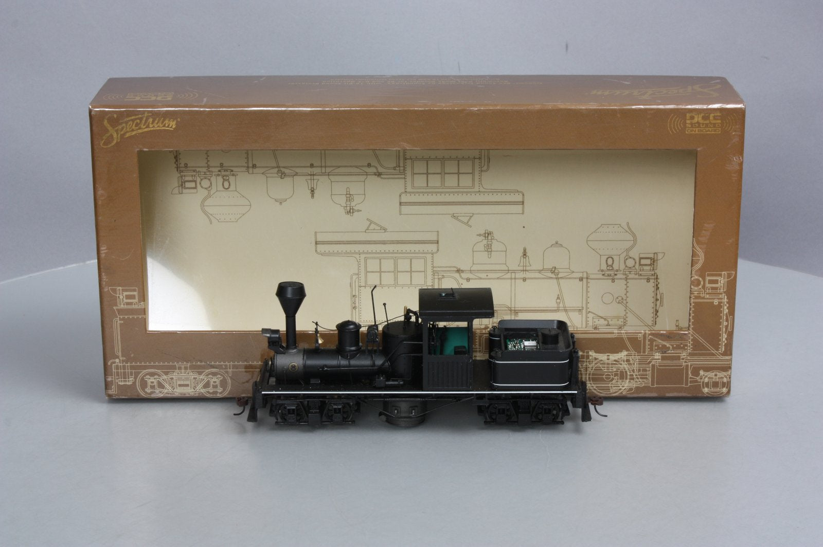 Bachmann 28504 On30 Painted & Unlettered T-Boiler Two-Truck Shay w/Sound & DCC