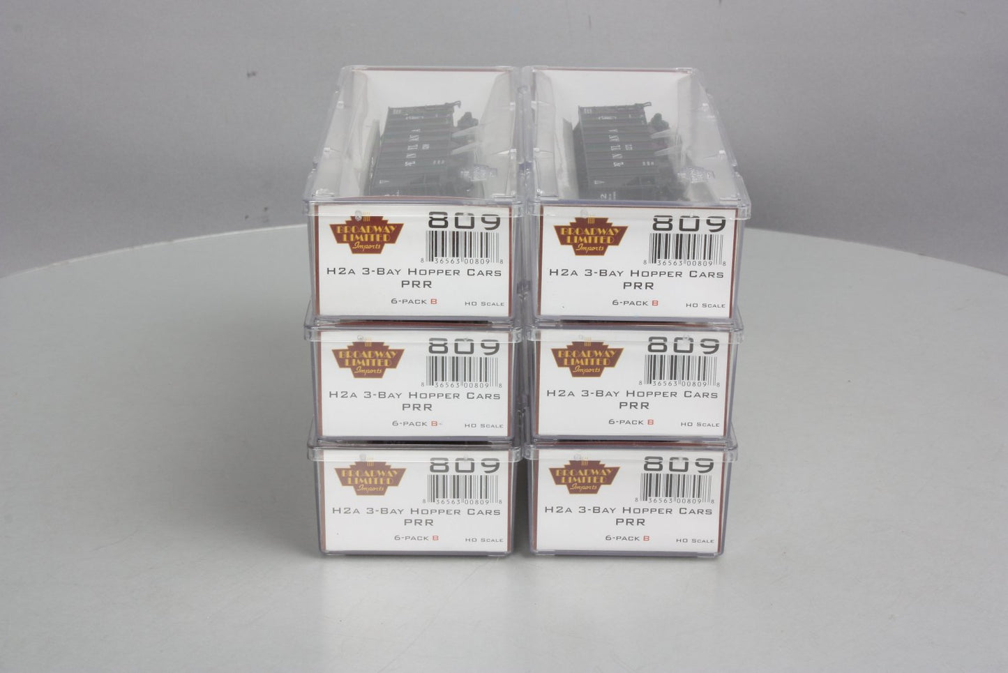 Broadway Limited 809 HO Pennsylvania Railroad Class H2a Hopper Cars (Pack of 6)