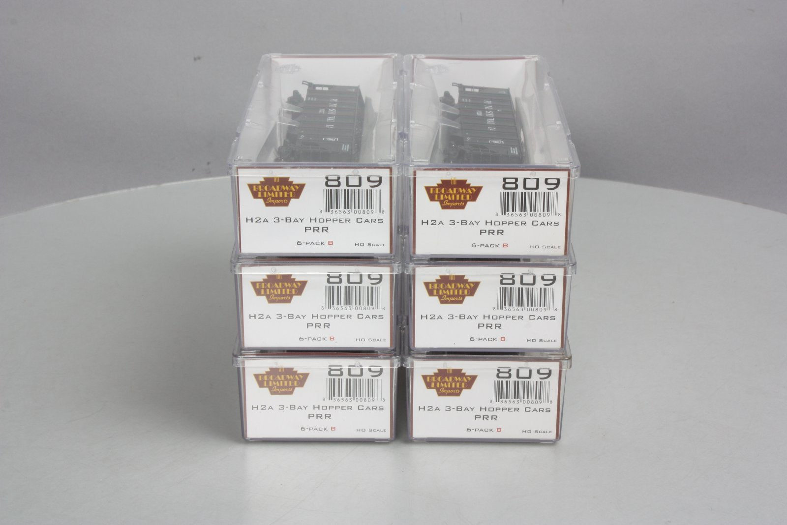 Broadway Limited 809 HO Pennsylvania Railroad Class H2a Hopper Cars (Pack of 6)