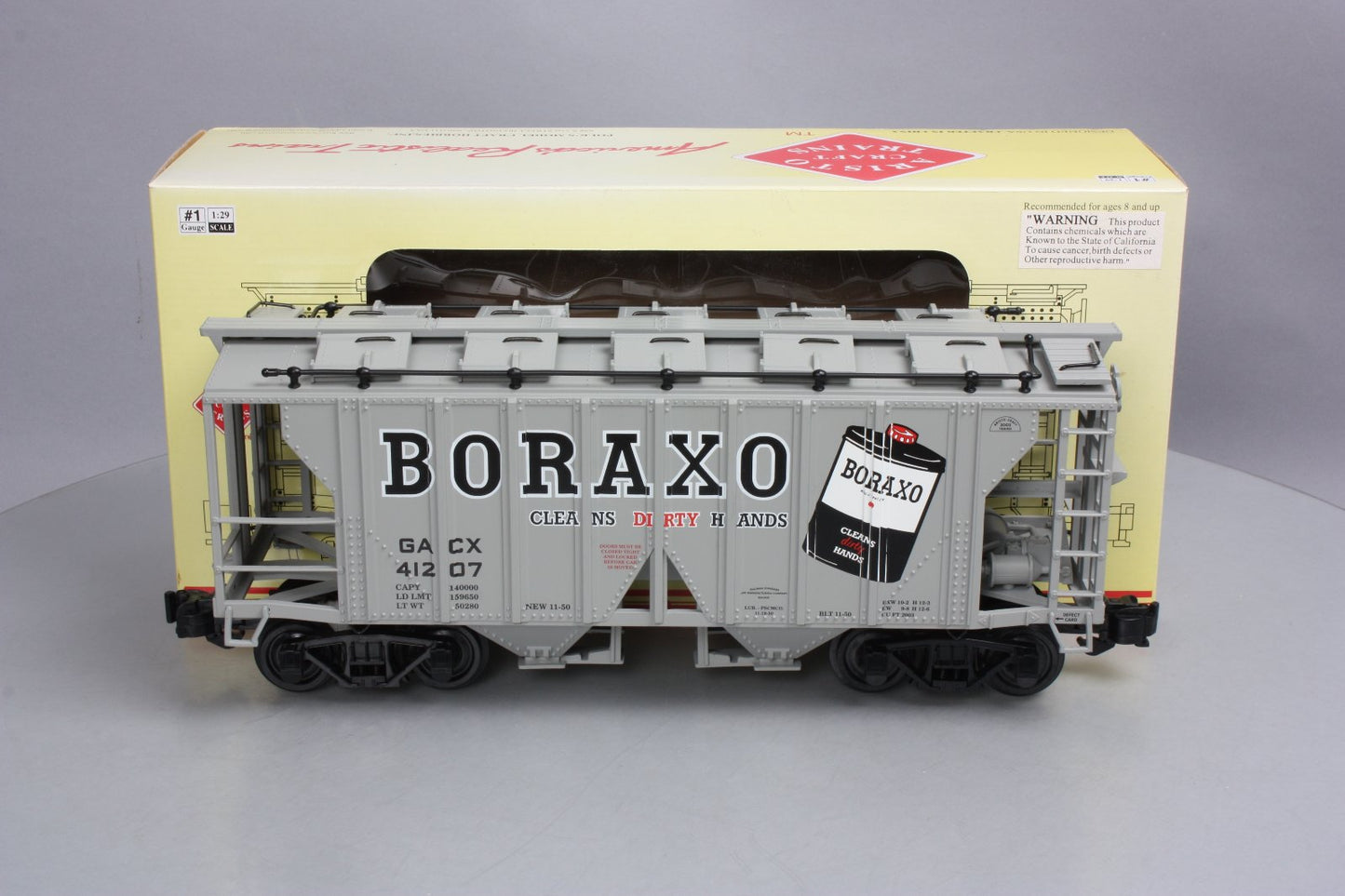 Aristo-Craft 41207 G Scale Boraxo 2-Bay Hopper