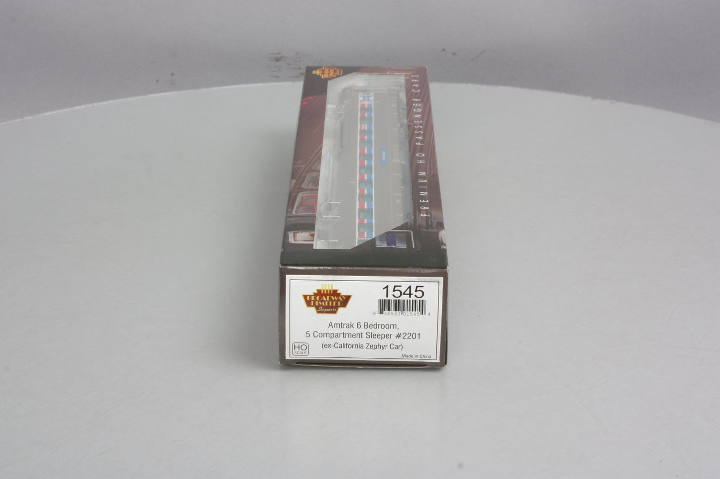 Broadway Limited 1545 HO Amtrak Ex-California Zephyr Cars 6-5 Sleeper #2201