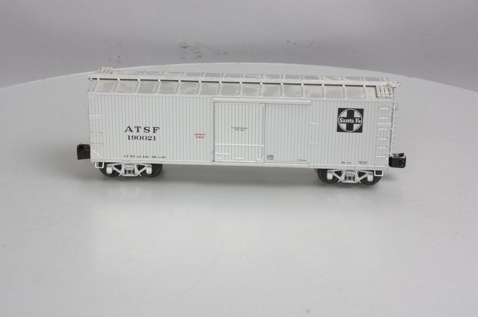 Lionel 6-27260 O Gauge Santa Fe Tool Car #190021