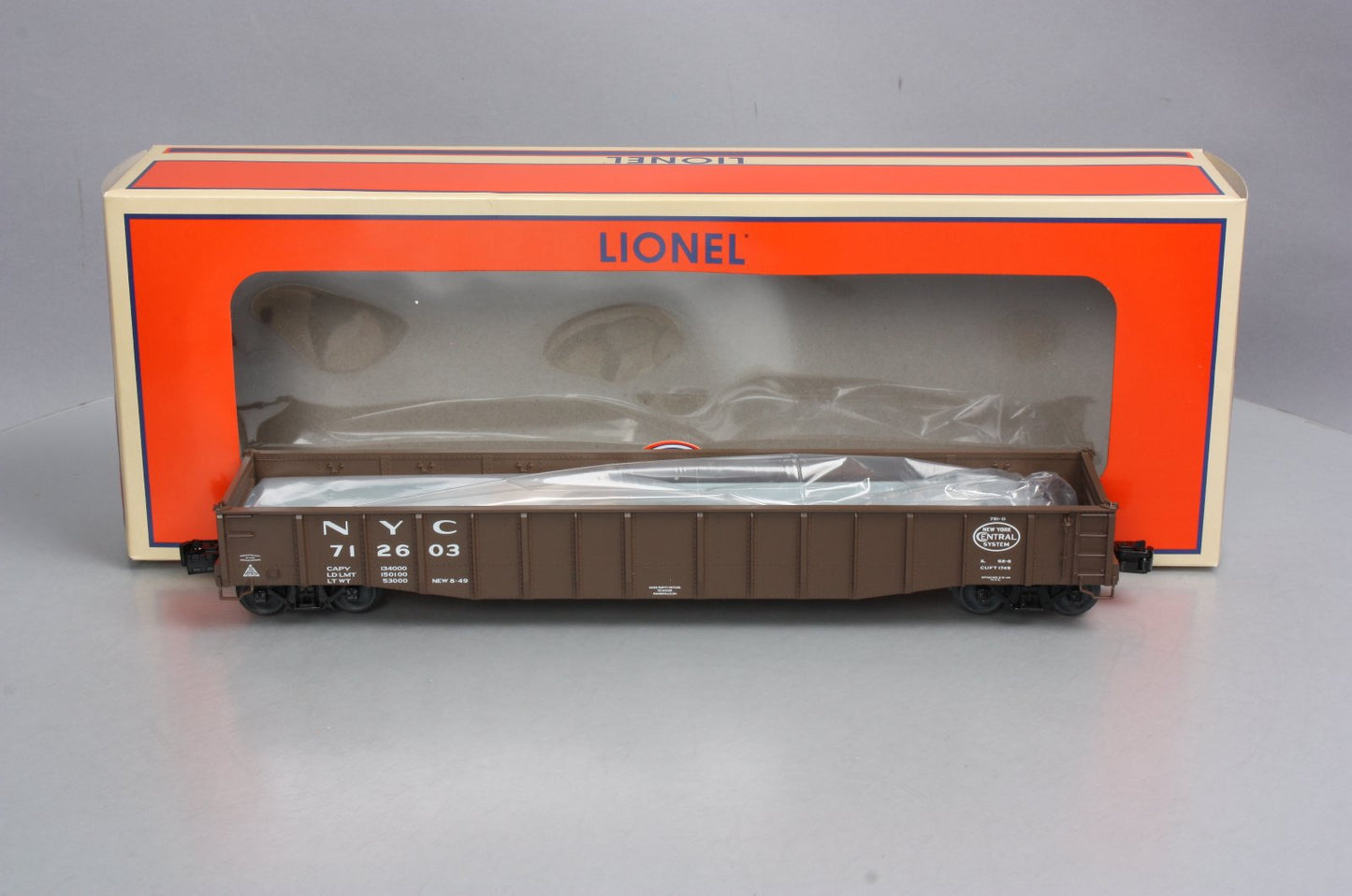 Lionel 682864 O New York Central PS-5 Gondola with Load