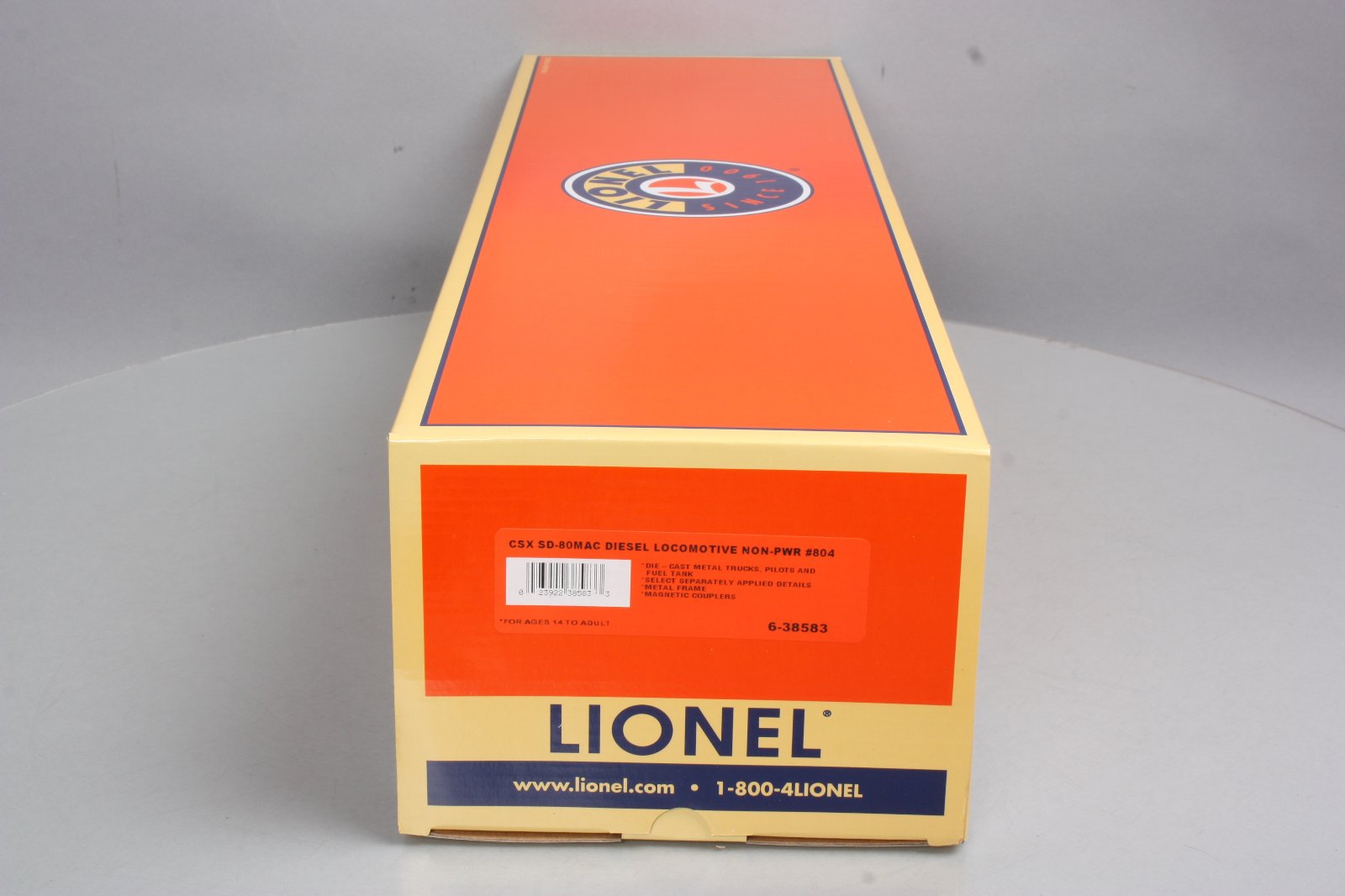 Lionel 6-38583 CSX SD80MAC Non-Powered Diesel Locomotive #804 – Trainz