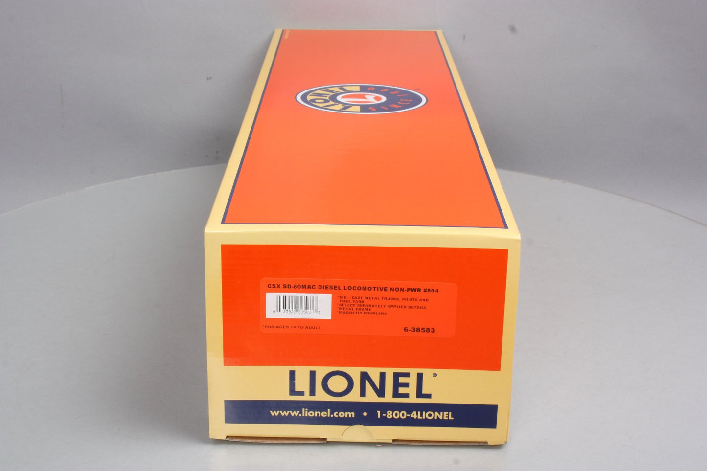 Lionel 6-38583 CSX SD80MAC Non-Powered Diesel Locomotive #804