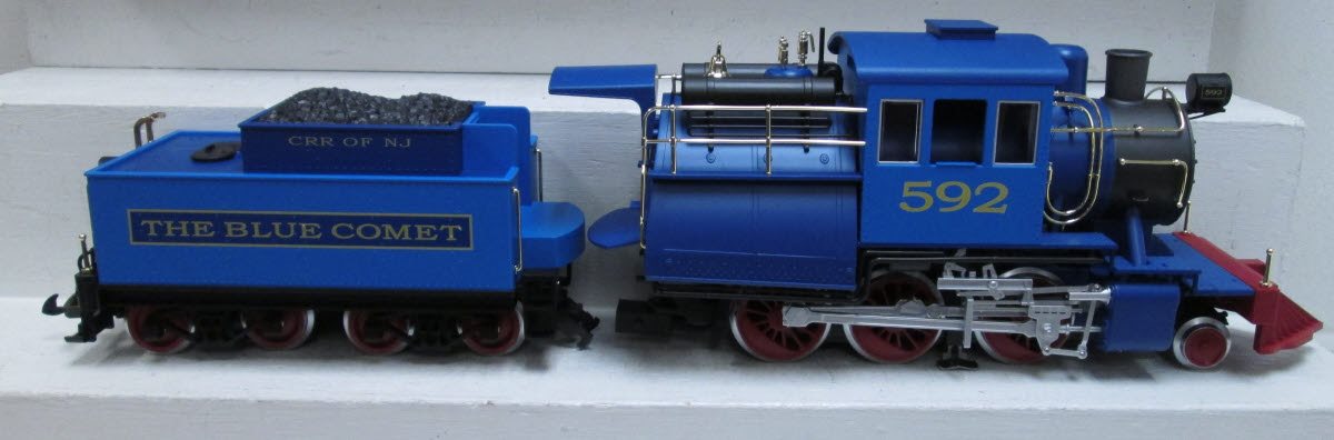 Piko 38241 G Blue Comet Camelback 2-6-0 Steam Locomotive #592 w/Sound