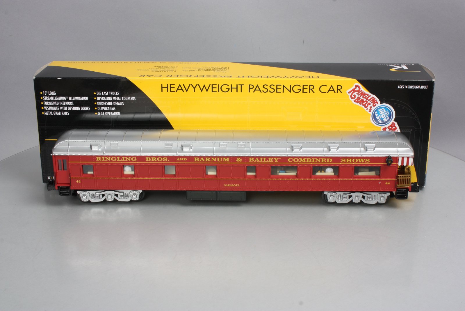 Lionel 6-22672 O KL RBB&B 18'' Hvywt. 'Sarasota'