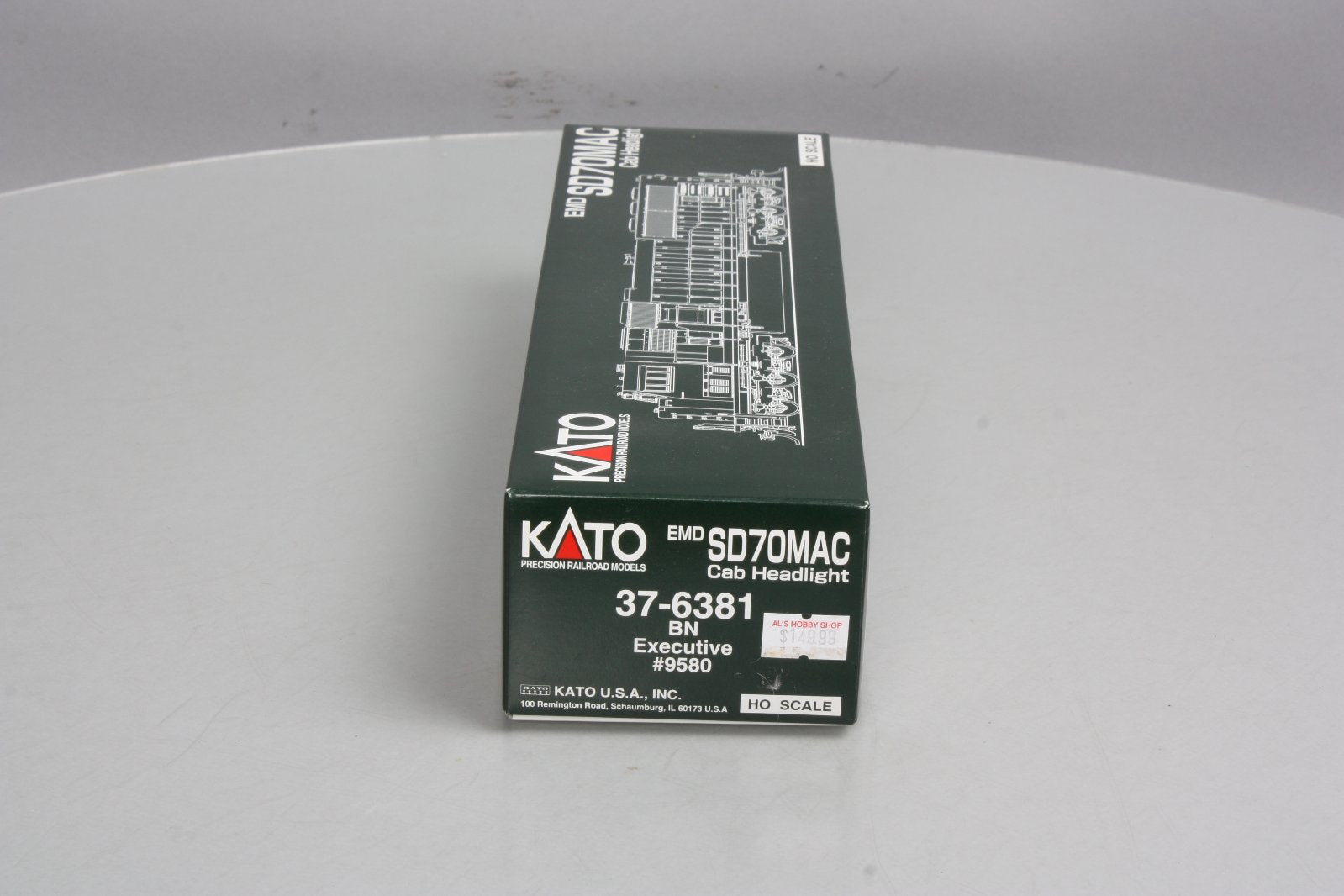 Kato 37-6381 Burlington Northern SD70MAC Diesel Locomotive #9580