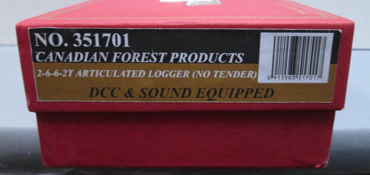 Model Power 351701 HO Canadian Forest Products 2-6-6-2T Articulated Logger #111