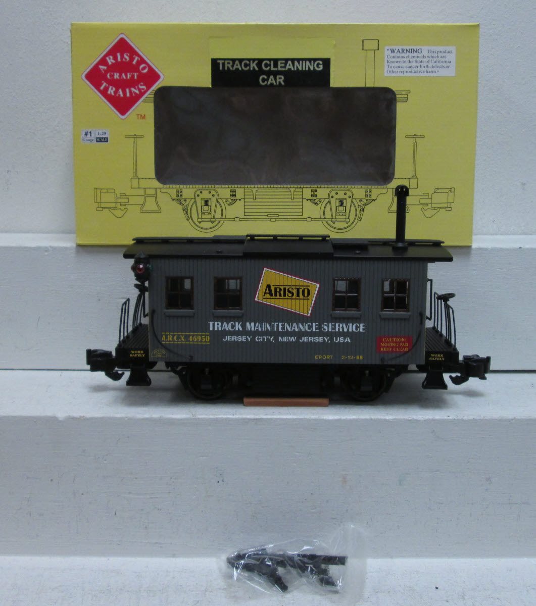Aristo-Craft 46950 G Track Maint. Service Car/Track Cleaning Car - Metal Wheels