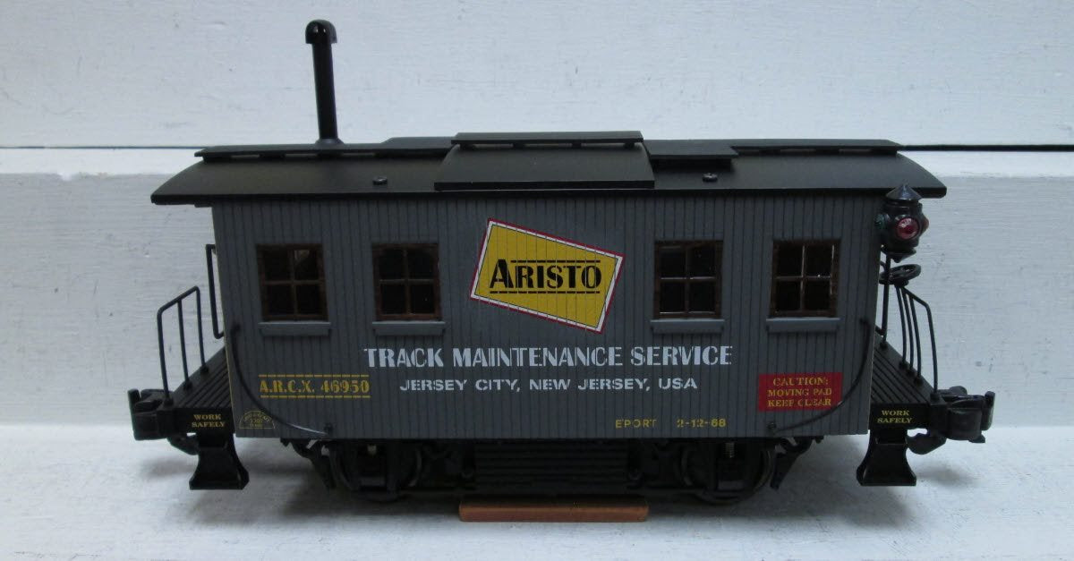 Aristo-Craft 46950 G Track Maint. Service Car/Track Cleaning Car - Metal Wheels