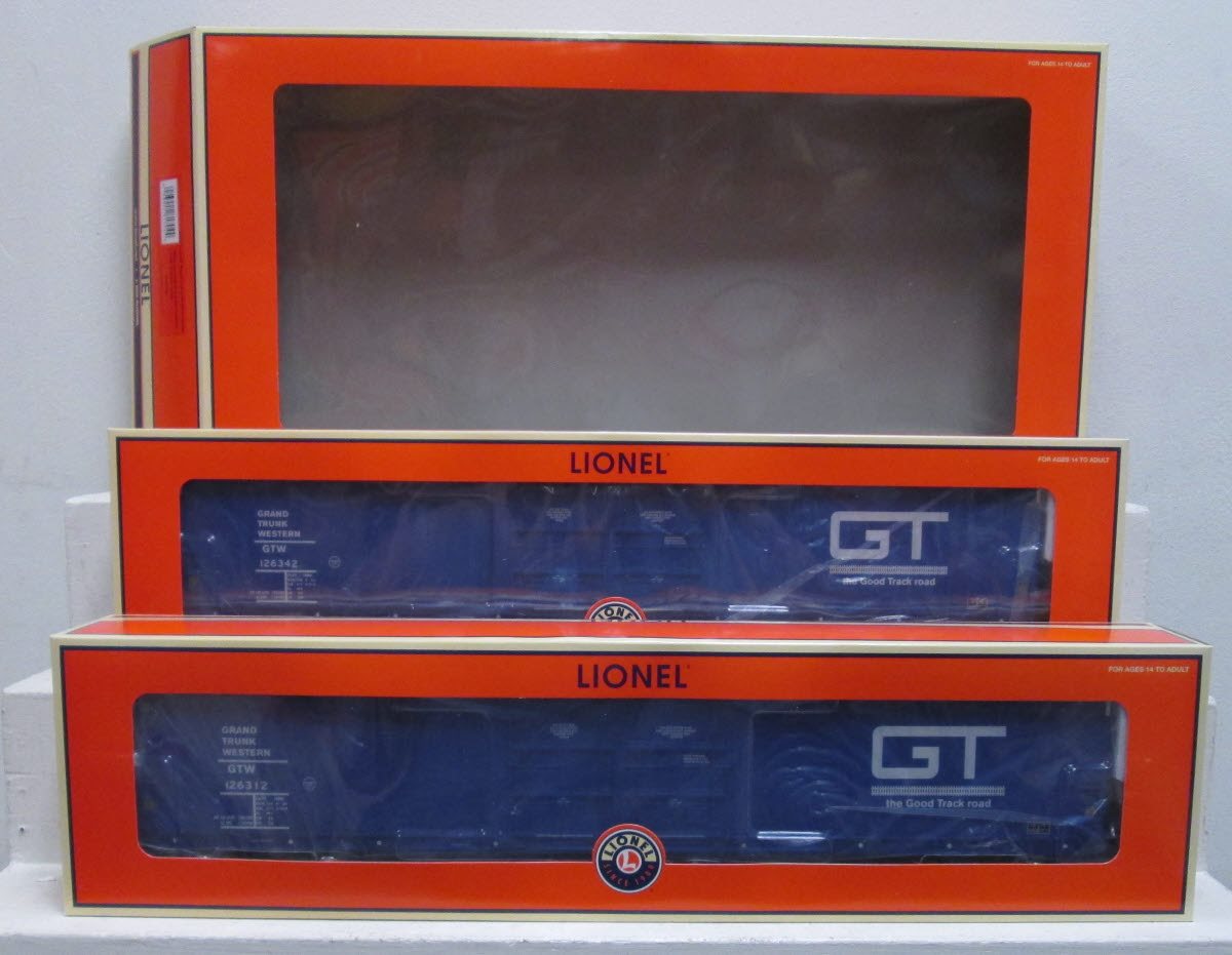 Lionel 6-81704 Grand Trunk Western 86' Hi-Cube Boxcar (Set of 2)