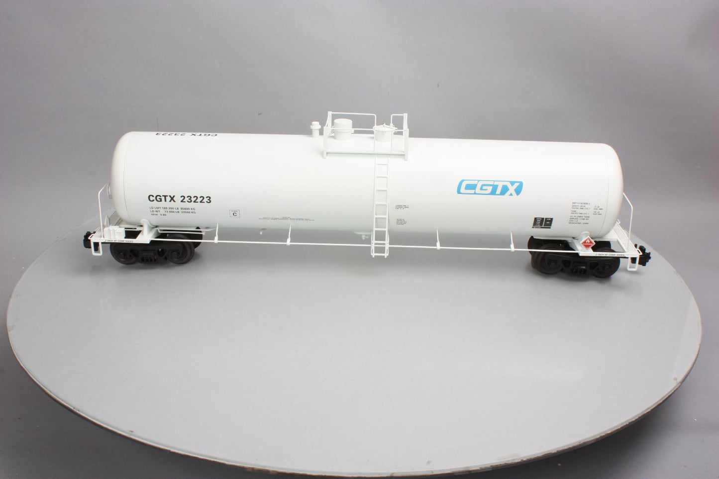 USA Trains R15163 G CGTX Modern Tank Car with Extruded Aluminum Body #23222