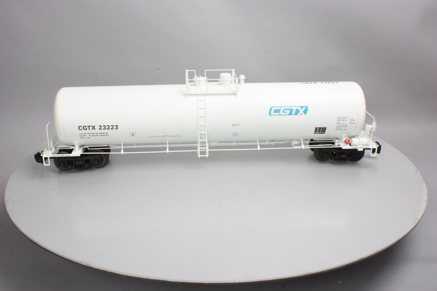 USA Trains R15163 G CGTX Modern Tank Car with Extruded Aluminum Body #23222