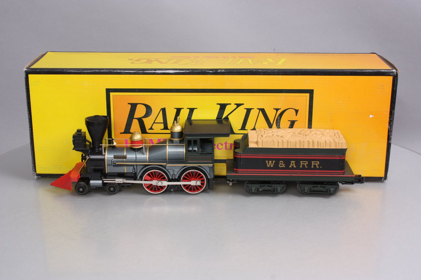 MTH 30-1576-1 O Gauge W.A.R.R. 4-4-0 General Steam Engine w/Proto-Sound 3.0