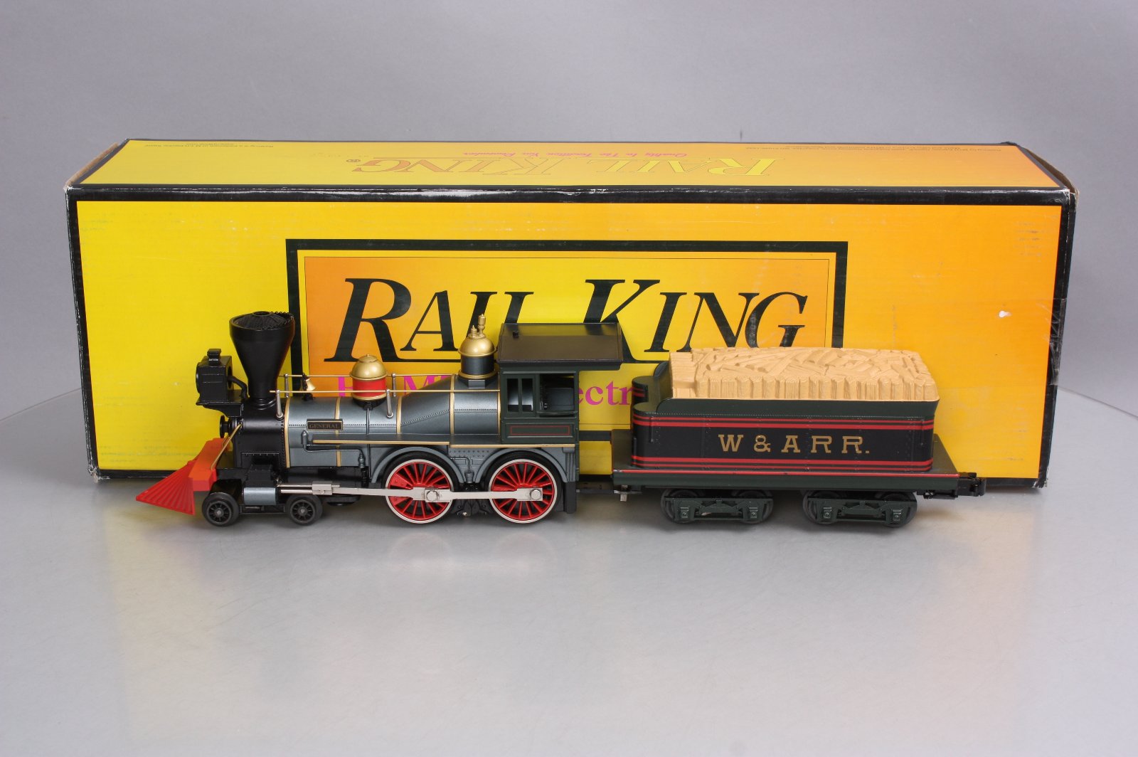 MTH 30-1576-1 O Gauge W.A.R.R. 4-4-0 General Steam Engine w/Proto-Sound 3.0