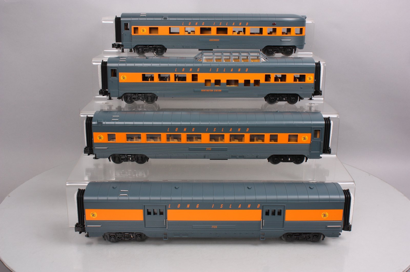 MTH 30-67789 O Long Island 60' Streamlined Passenger Car Set (Set