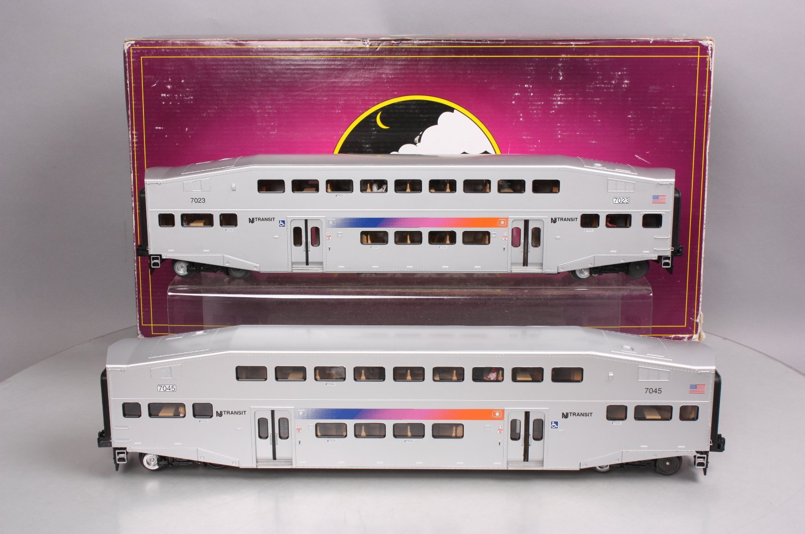 MTH 2066205 O NJ Transit Bombardier Passenger Cars (Pack of 2
