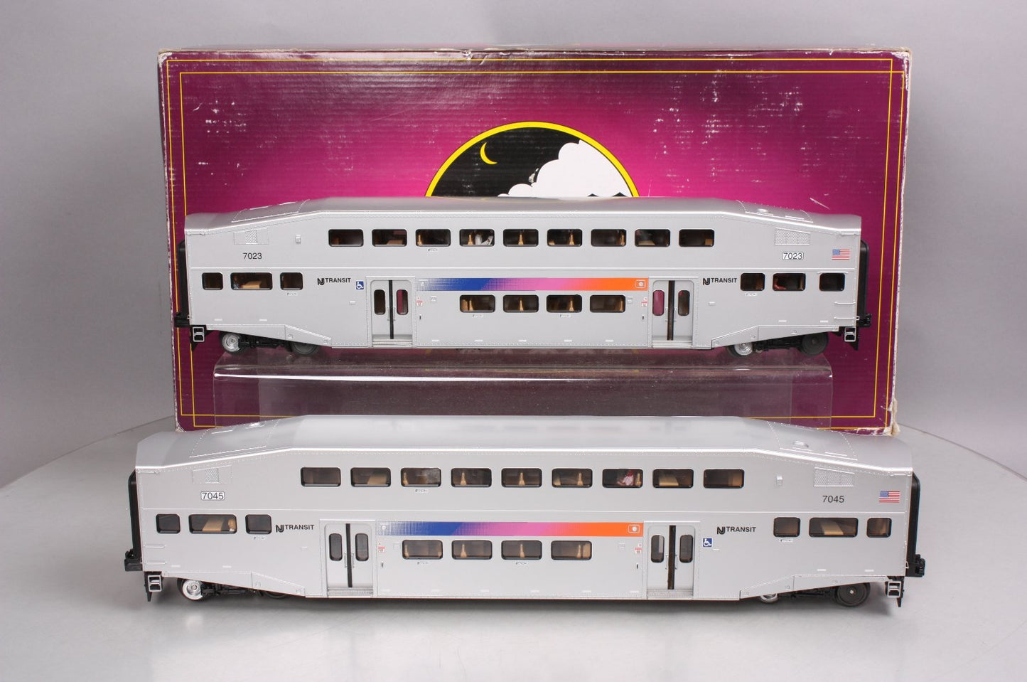 MTH 2066205 O NJ Transit Bombardier Passenger Cars (Pack of 2)